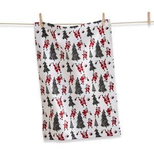 SANTA & TREES TEA TOWEL